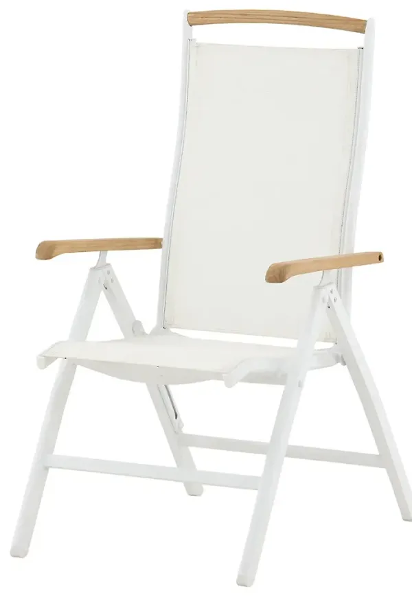 Otroligt fin positionsstol i teak från Venture Design.