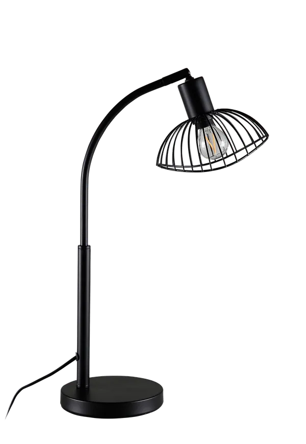 Fantastiskt fin järnlampa i svart från Venture Home.