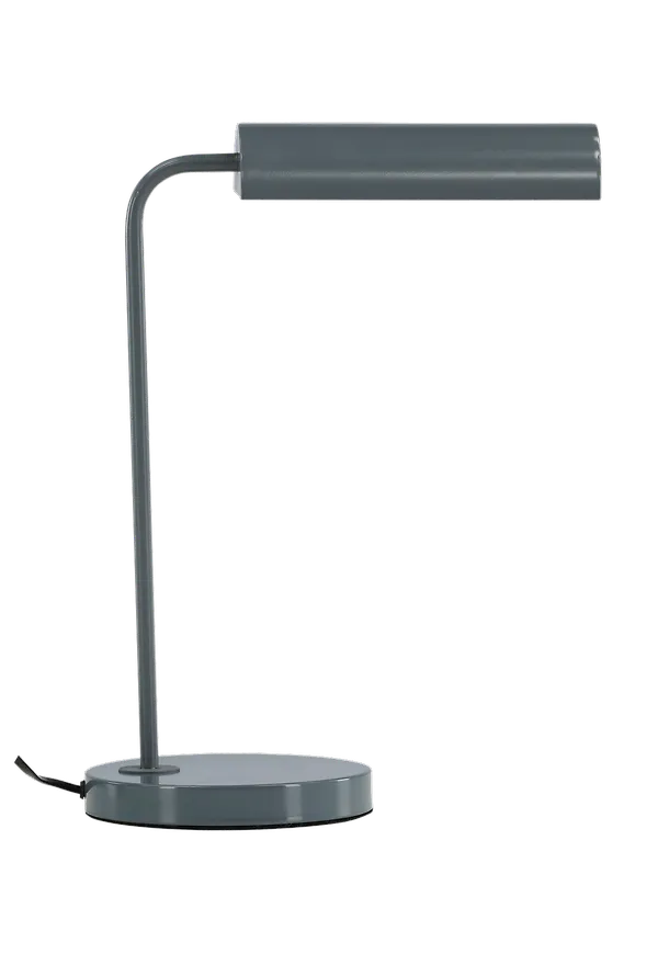Mörkgrå Venture Home-bordslampa i komfortabel modell.