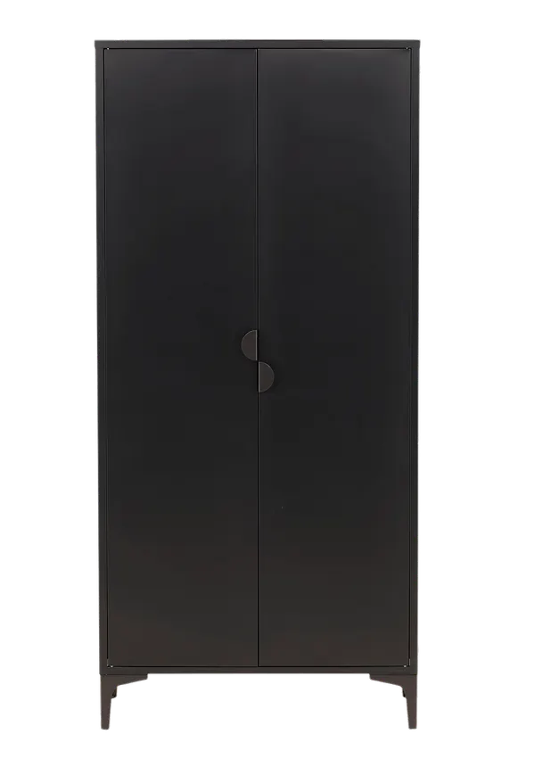 Stilren garderob i svart från Venture Home.