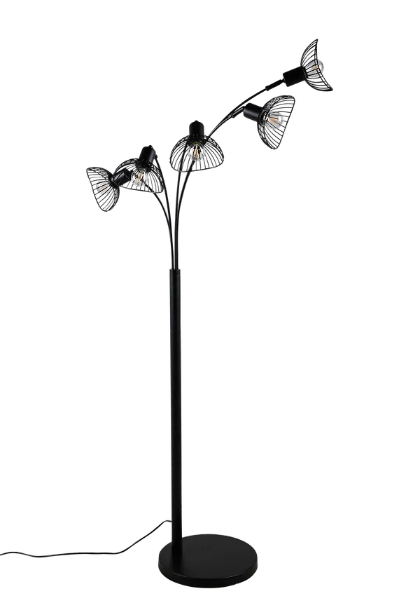 Klassisk svart golvlampa i järn från Venture Home.