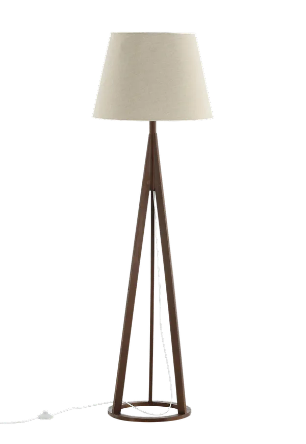 Stilren golvlampa i linne från Venture Home.