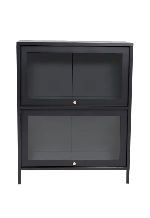 Svart Venture Home-vitrinskåp i komfortabel modell.
