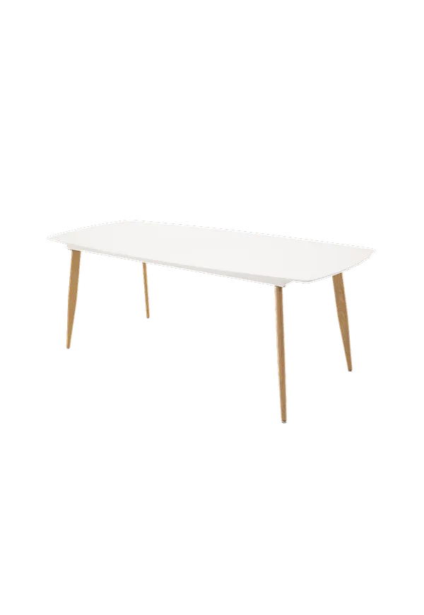 Vacker venture home bord i vit färg gjord i ek.