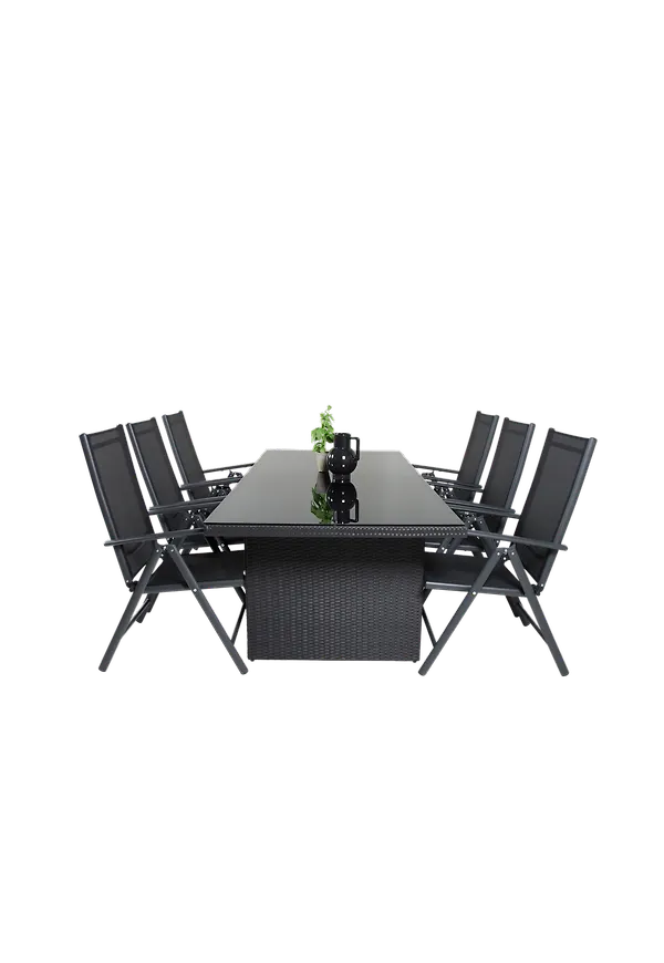 Trendig svart aluminiumbord 2025 från Venture Home.