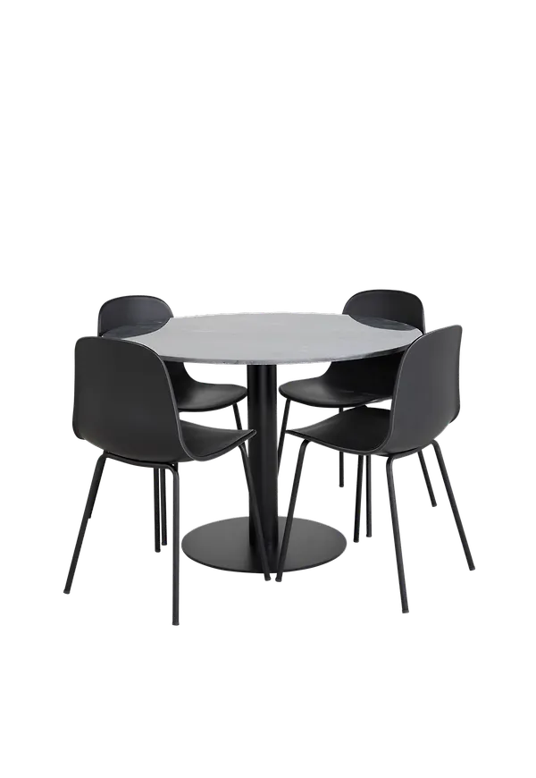 Riktigt snygg matbord i svart från Venture Home.