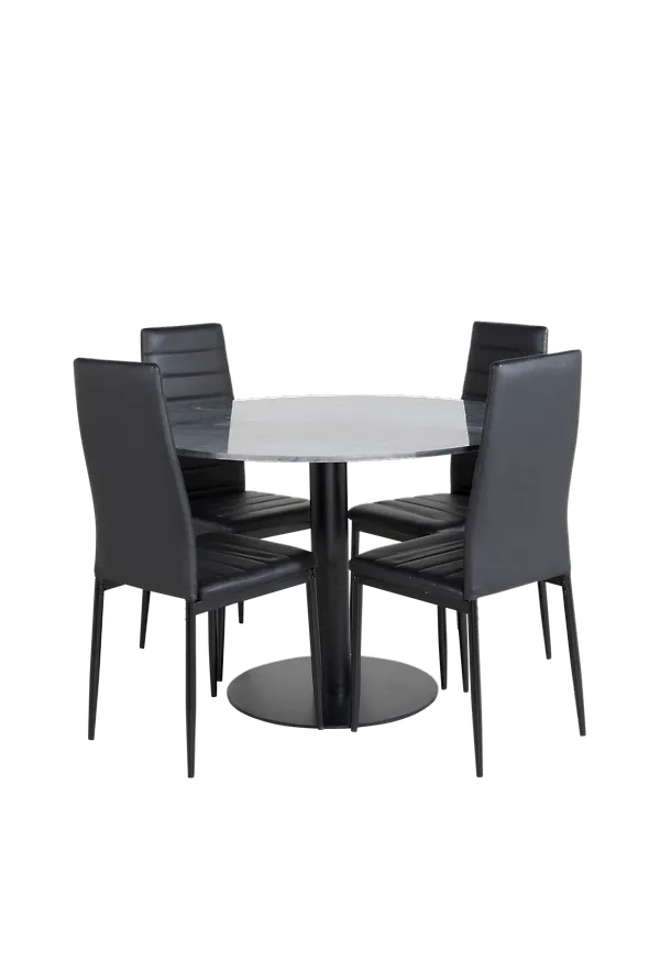 Svart Venture Home-matbord i modern modell.