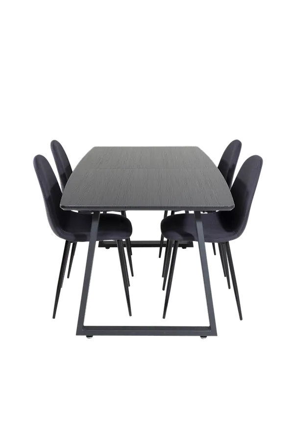 Svart matbord som passar perfekt till sommaren 2025!