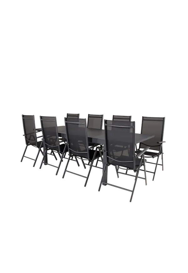 Härlig venture home matbord i svart färg gjord i aluminium.