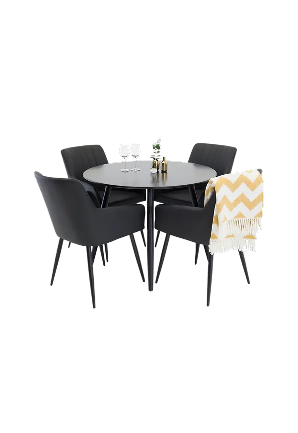 Jättesnygg aluminiumbord i svart från Venture Home.