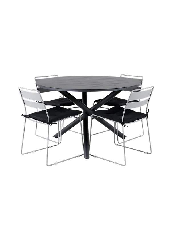 Stilren stol i aluminium från Venture Home.