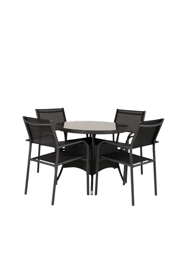 Svart matbord som passar perfekt till sommaren 2025!