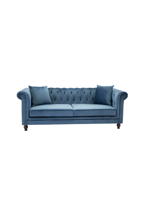 Klassisk blå soffa 2025 från Venture Home.