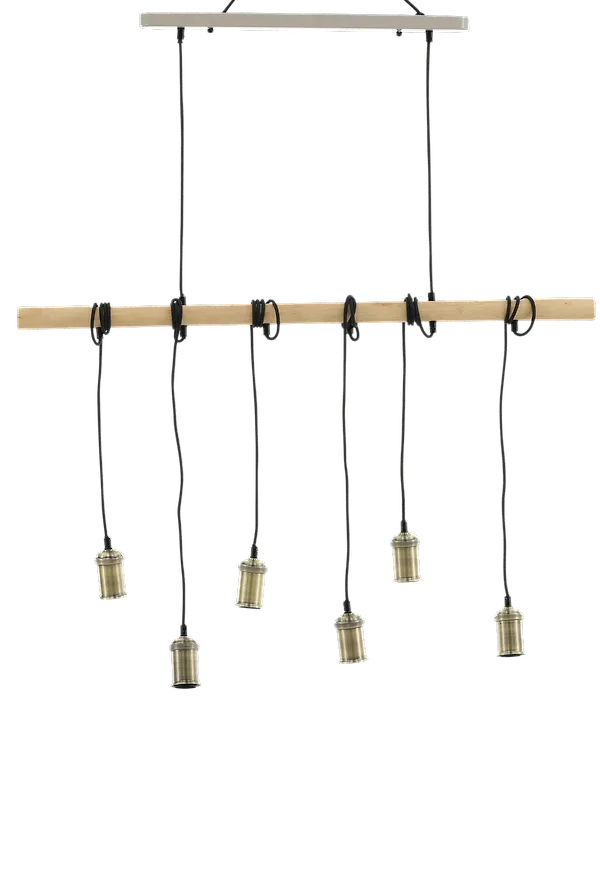 Stilriktig taklampa i beiget från Venture Home.