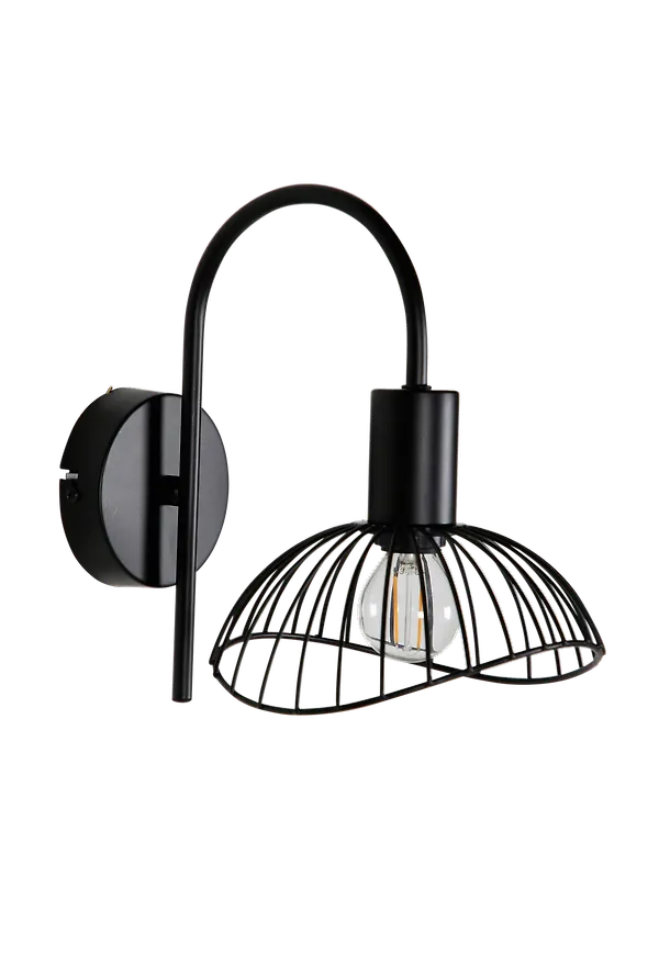 Söt svart vägglampa 2025 från Venture Home.