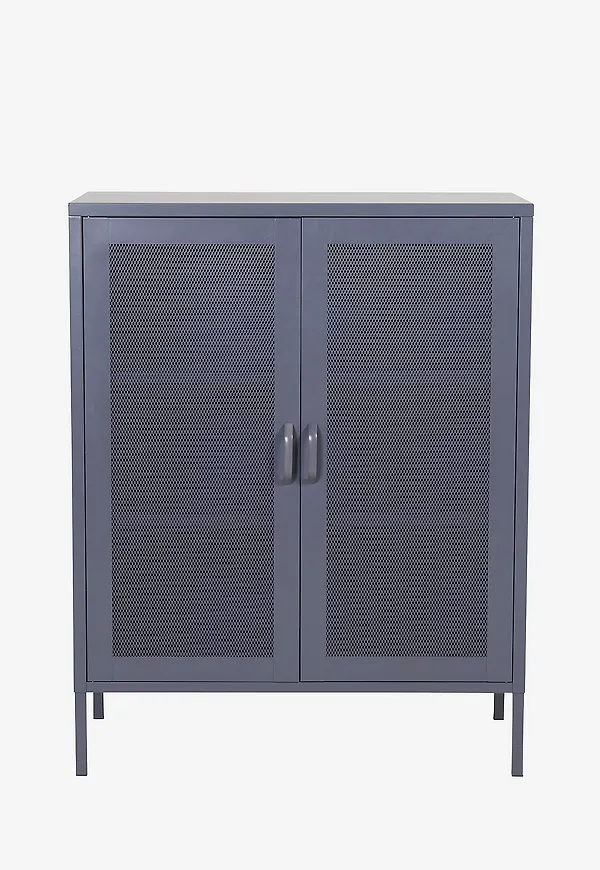 Grå Venture Home-vitrinskåp i stilriktig modell.