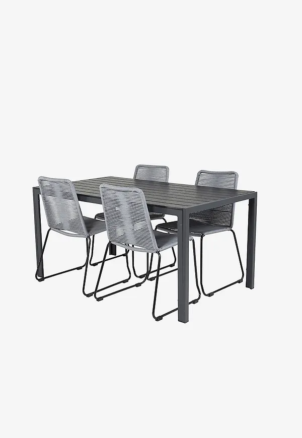 Vacker svart aluminiumbord 2025 från Venture Home.