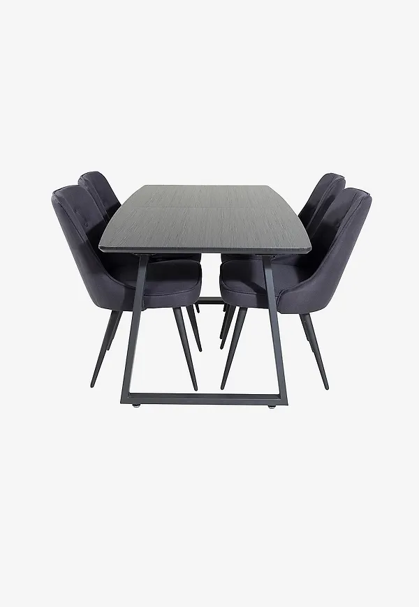 Svart Venture Home-matstol i snygg modell.