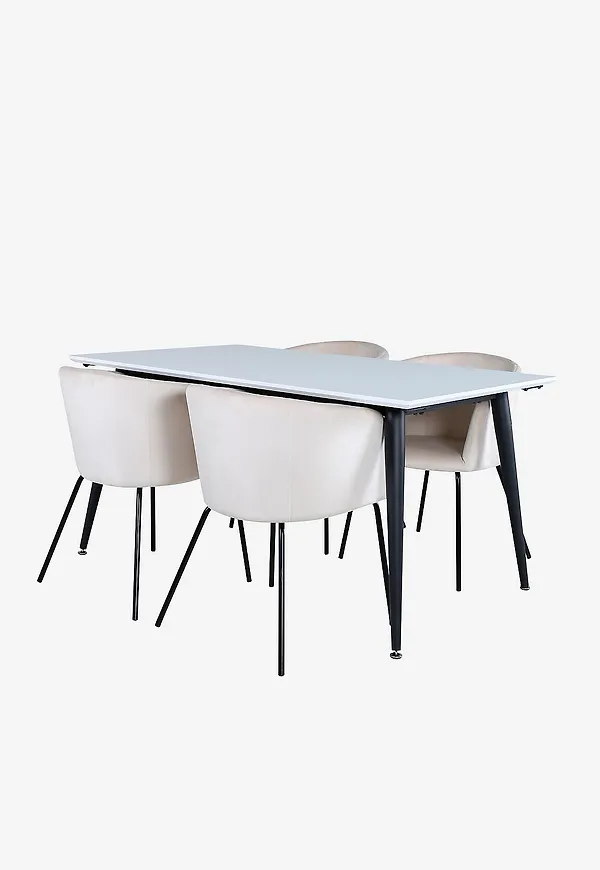 Klassisk venture home bord i vit färg gjord i järn.