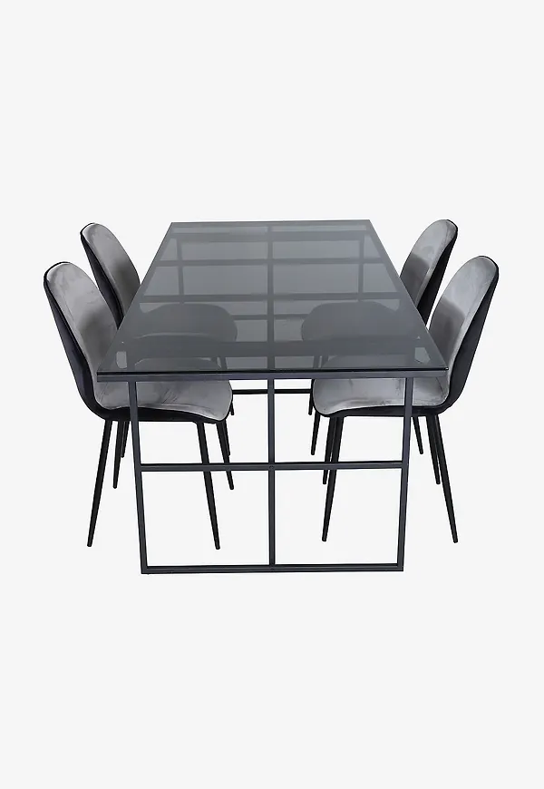 Mysig bord i svart färg gjord i järn.