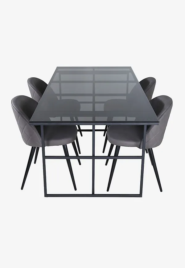 Svart Venture Home-järnmatbord i ikonisk modell.