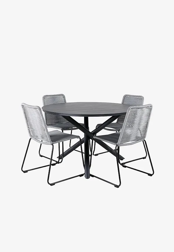 Otroligt fin venture home stol i svart färg gjord i aluminium.