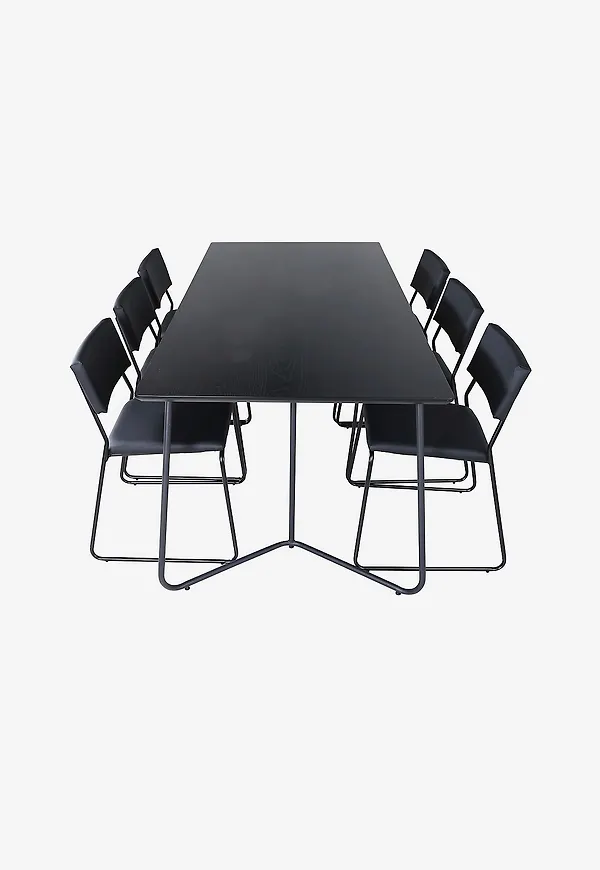 Riktigt snygg svart järnbord 2025 från Venture Home.