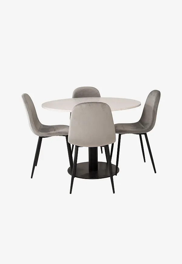 Moderiktig matstol i vitt från Venture Home.