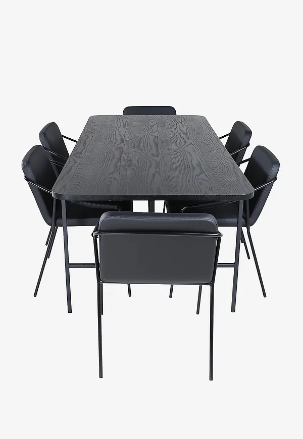 Svart Venture Home-järnmatbord i cool modell.