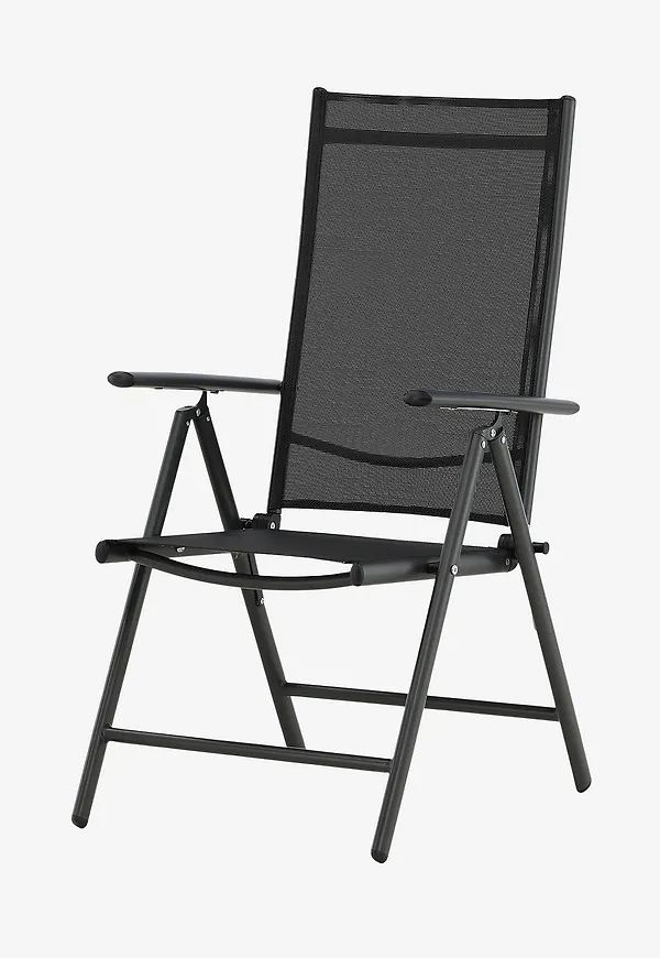 Smickrande venture home stol i svart färg gjord i aluminium.