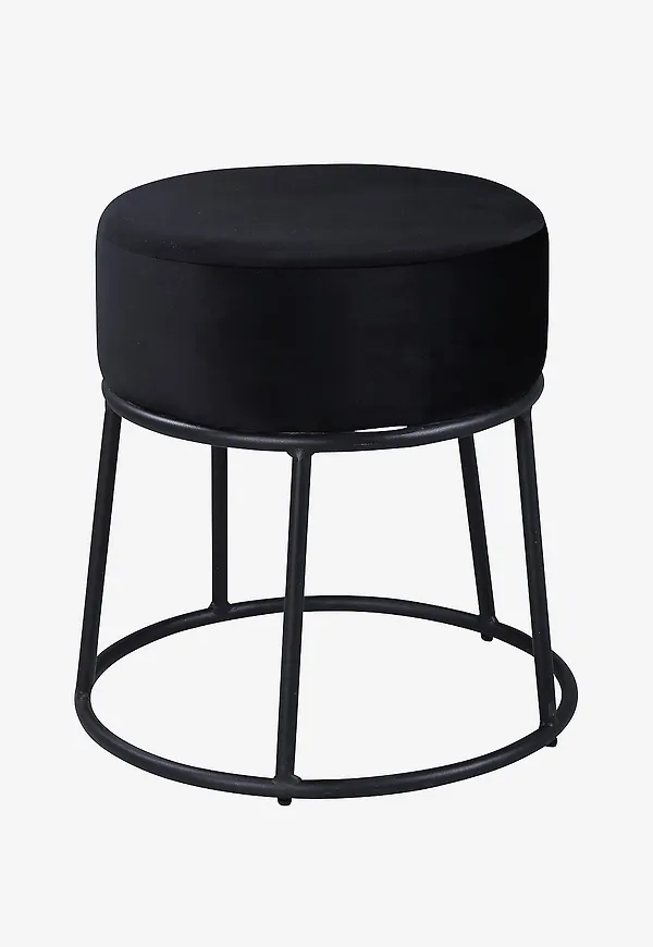 Svart Venture Home-fotpall i fantastiskt snygg modell.