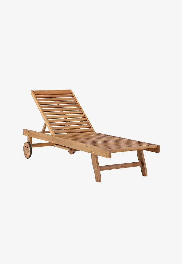 Komfortabel solsäng i brunt från Venture Home.