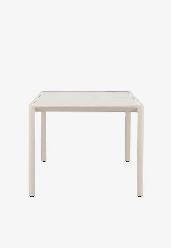 Fantastiskt fin beige bord i aluminium från Venture Home.