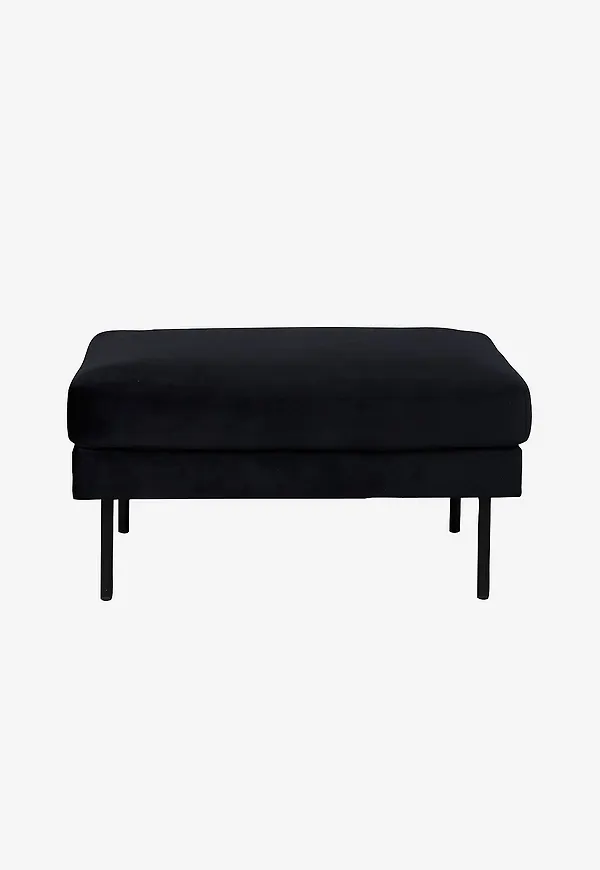 Svart Venture Home-fotpall i superfin modell.