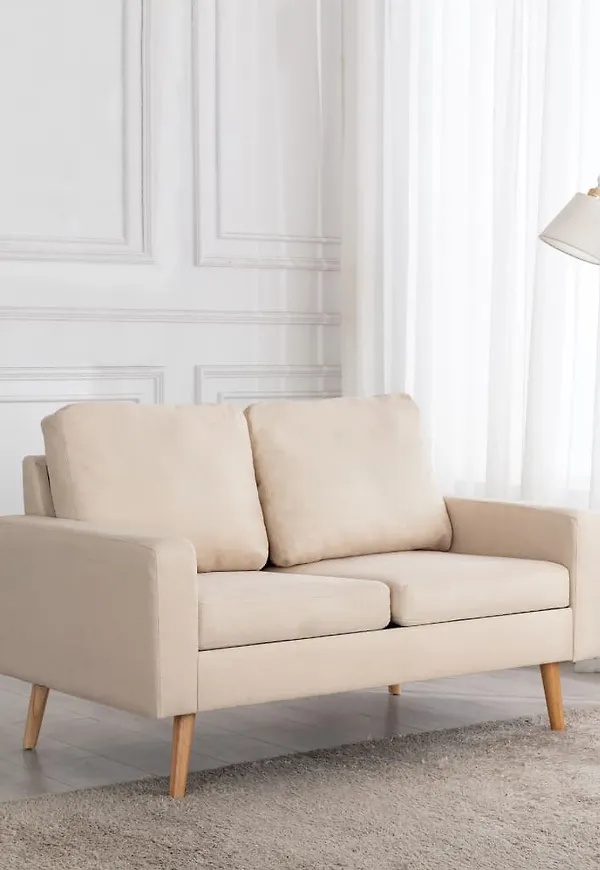 Komfortabel bomullssoffa 2025 från vidaXL.