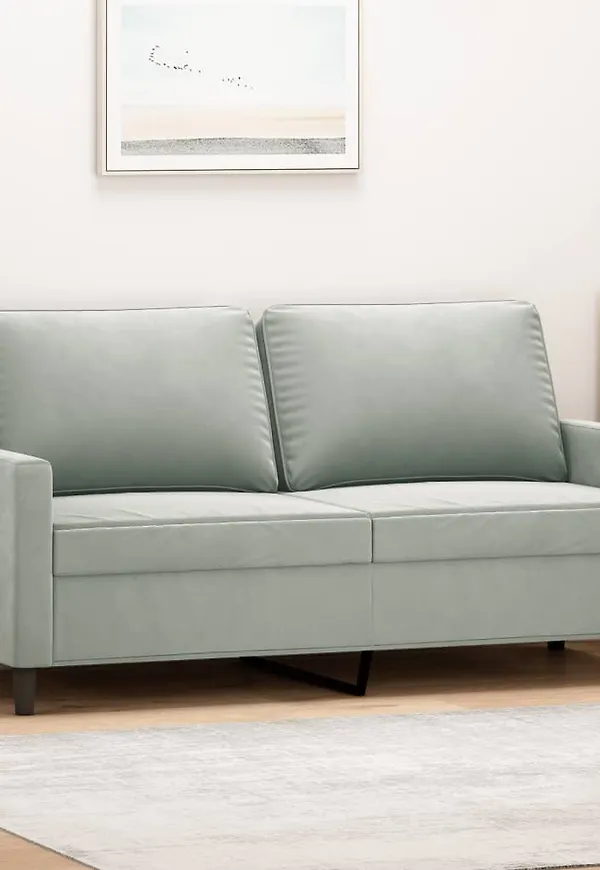 Grå VidaXL soffa som passar perfekt till sommaren 2025!