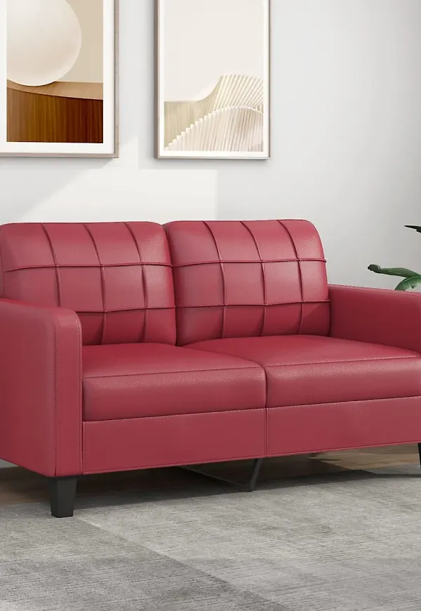 Röd vidaXL-soffa i jättesnygg modell.