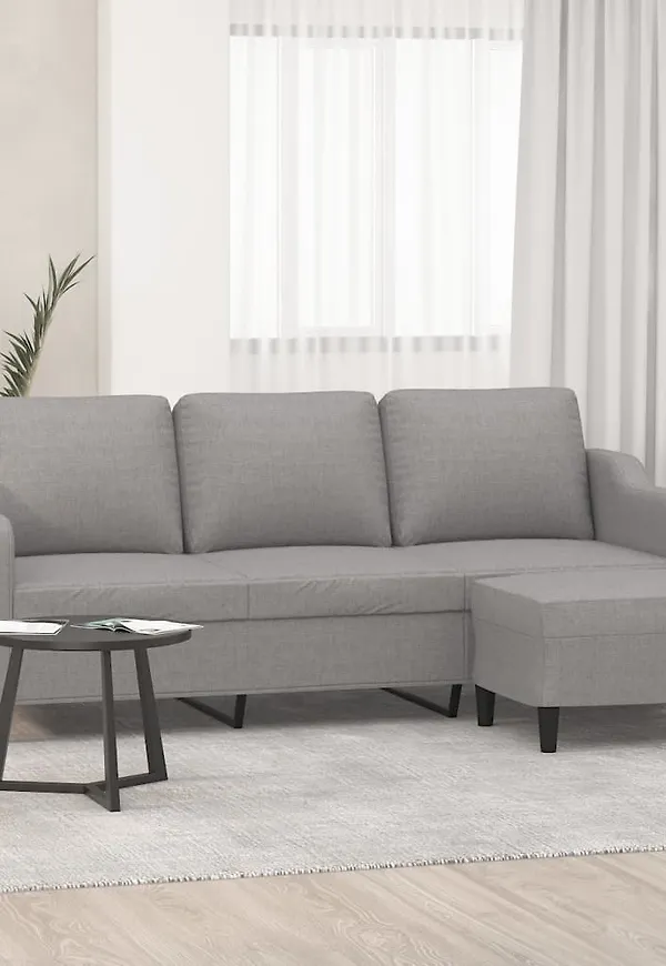 Grå vidaXL-pall i moderiktig modell.