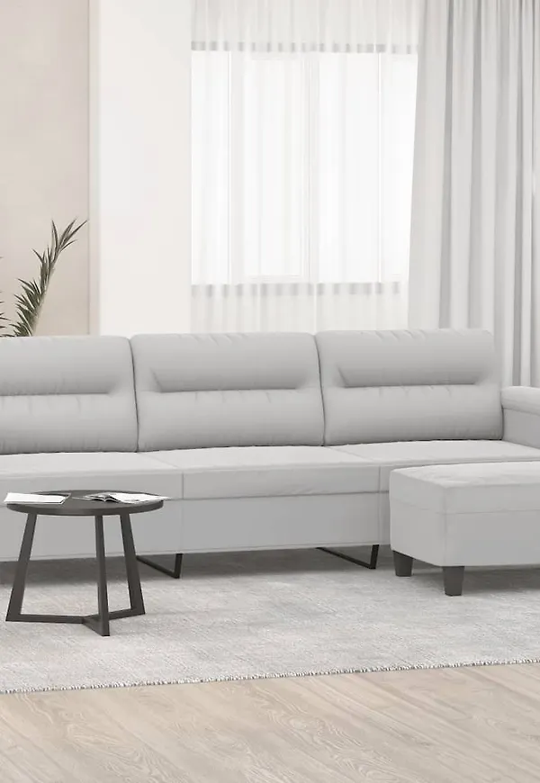 Jättesnygg grå fotpall 2025 från vidaXL.