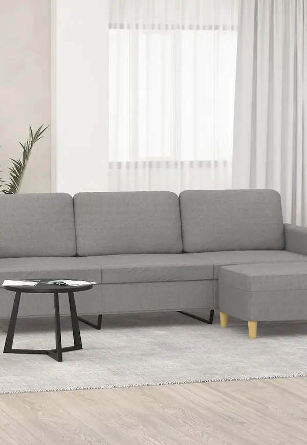 Jättesnygg grå fotpall 2025 från vidaXL.