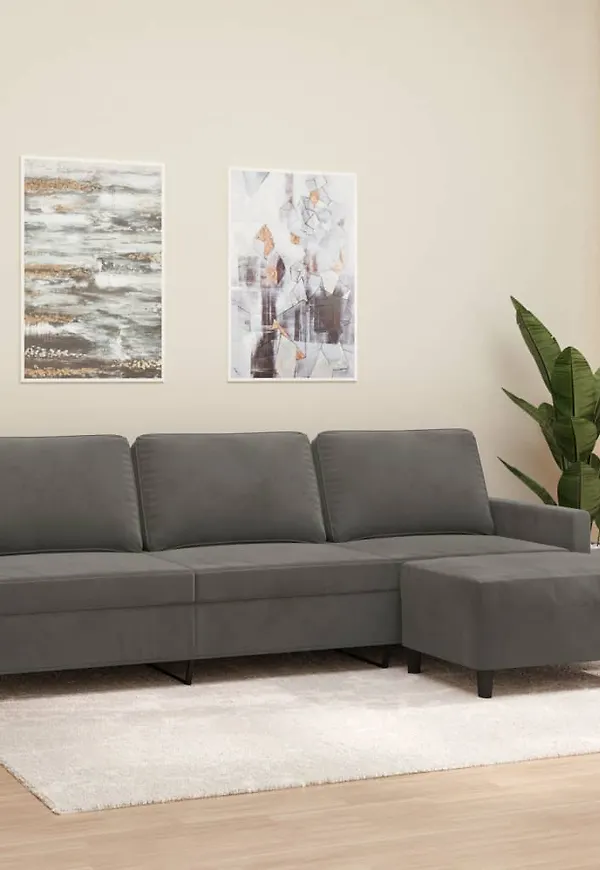 Fin grå fotpall 2025 från vidaXL.