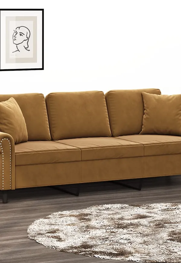 Smickrande ramar i brun färg gjord i bomull.