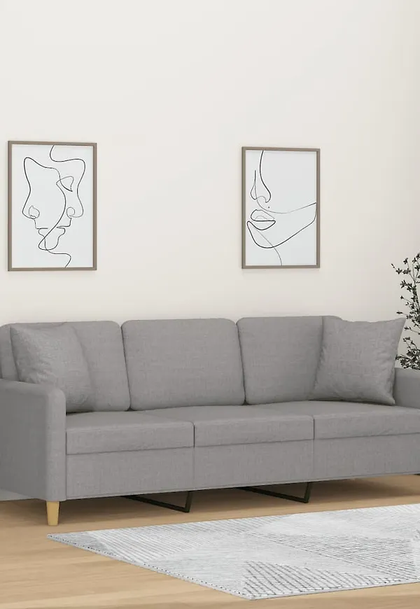 Grå vidaXL-ram i söt modell.