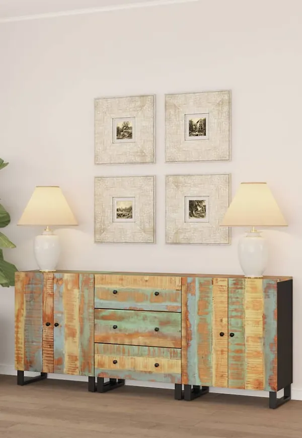 Brun vidaXL-skåp i smickrande modell.