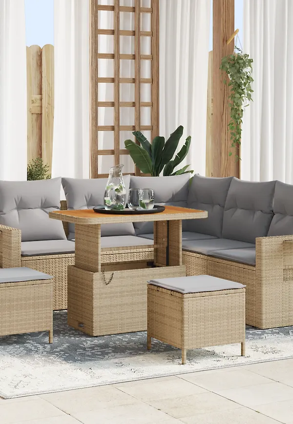 Stilren beige möbel 2025 från vidaXL.