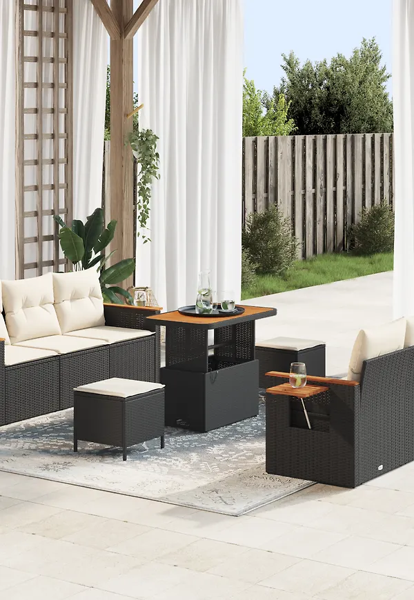 Svart vidaXL-möbel i jättesnygg modell.