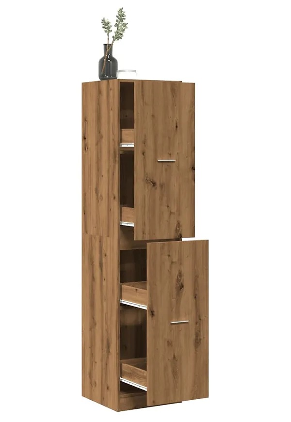 Jättefin ekskåp i brunt från vidaXL.