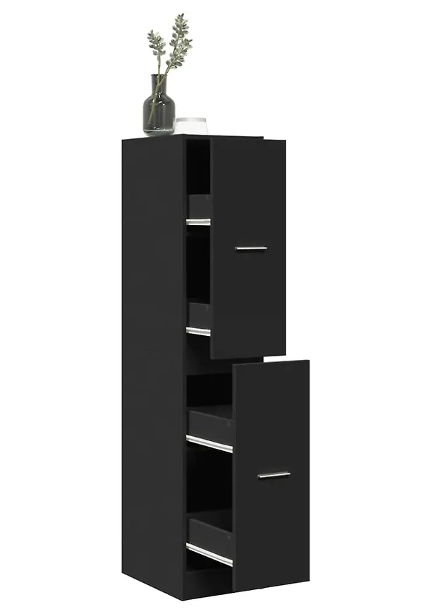 Modern svart skåp 2025 från vidaXL.