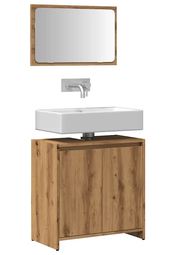 Badrumsmöbel i ek som passar perfekt till hösten 2025!