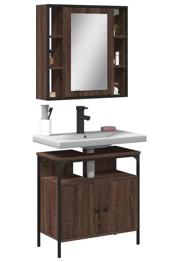 Trendig brun möbel i ek från vidaXL.